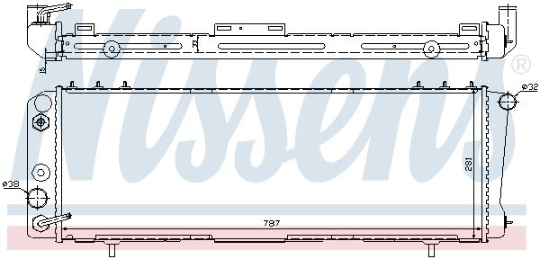 60986 NISSENS Радиатор, охлаждение двигателя