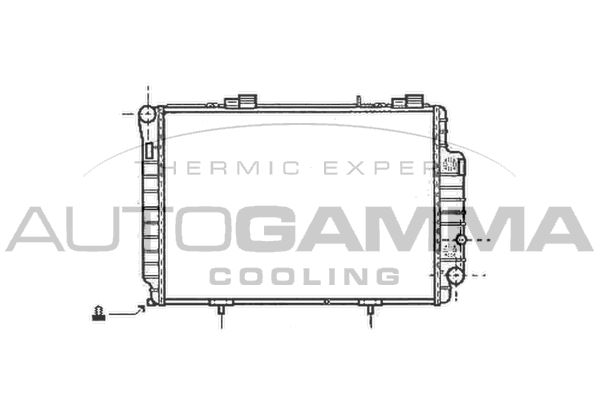 101379 AUTOGAMMA Радиатор, охлаждение двигателя
