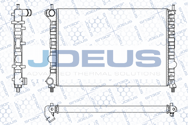 M036008A JDEUS Радиатор, охлаждение двигателя