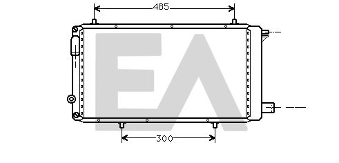 31R10056 EACLIMA Радиатор, охлаждение двигателя