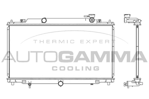 107529 AUTOGAMMA Радиатор, охлаждение двигателя