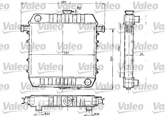 730152 VALEO Радиатор, охлаждение двигателя