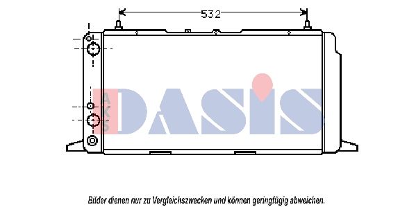 480980N AKS DASIS Радиатор, охлаждение двигателя