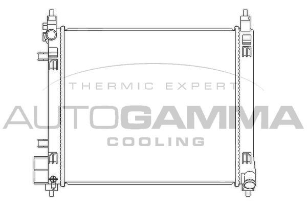 105993 AUTOGAMMA Радиатор, охлаждение двигателя