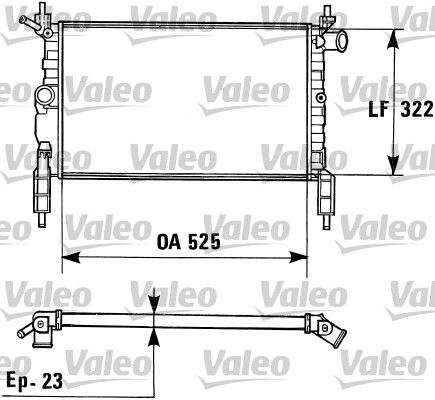 730975 VALEO Радиатор, охлаждение двигателя