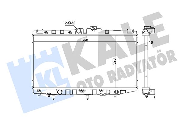342160 KALE OTO RADYATÖR Радиатор, охлаждение двигателя