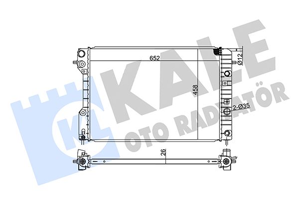 363900 KALE OTO RADYATÖR Радиатор, охлаждение двигателя