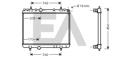 31R55044 EACLIMA Радиатор, охлаждение двигателя