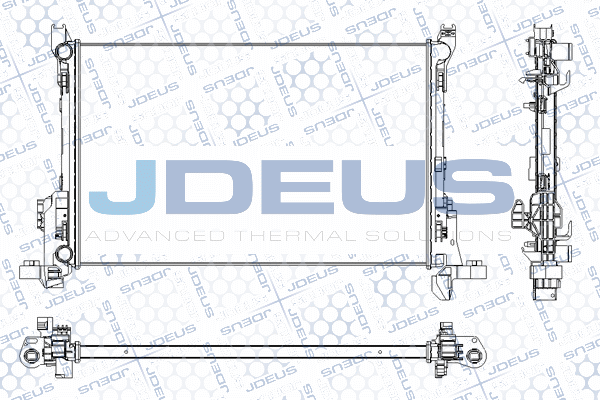 RA0231140 JDEUS Радиатор, охлаждение двигателя