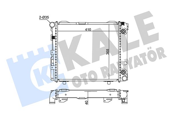 346165 KALE OTO RADYATÖR Радиатор, охлаждение двигателя