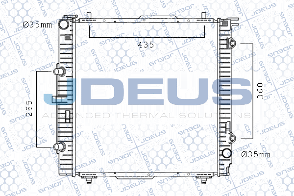 M017114A JDEUS Радиатор, охлаждение двигателя