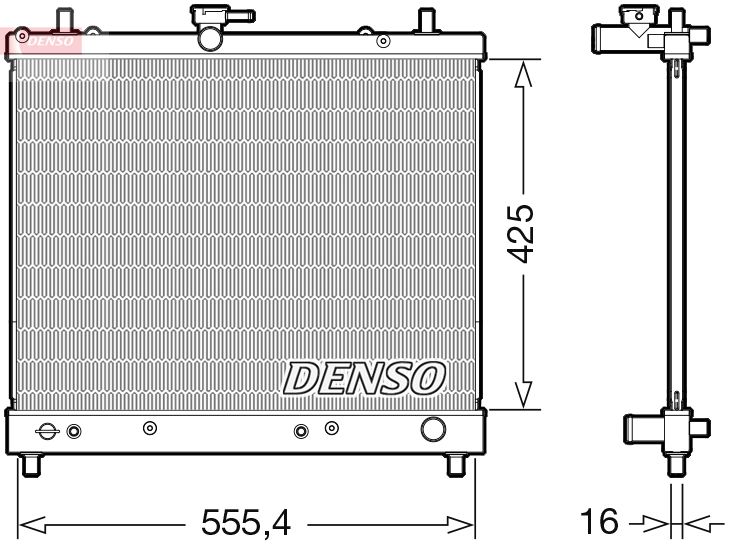 DRM35006 DENSO Радиатор, охлаждение двигателя