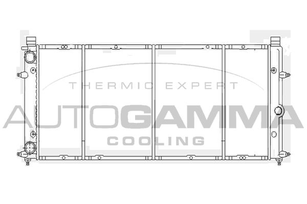 103068 AUTOGAMMA Радиатор, охлаждение двигателя