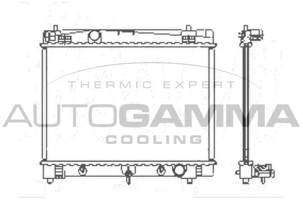 104623 AUTOGAMMA Радиатор, охлаждение двигателя