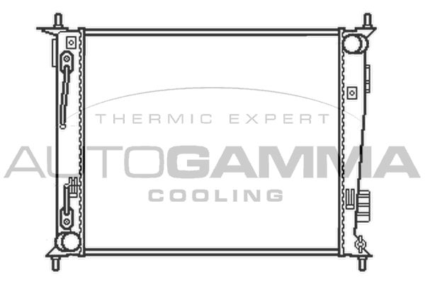 105533 AUTOGAMMA Радиатор, охлаждение двигателя