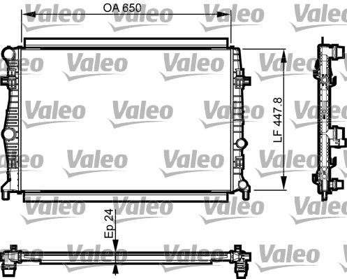 735556 VALEO Радиатор, охлаждение двигателя