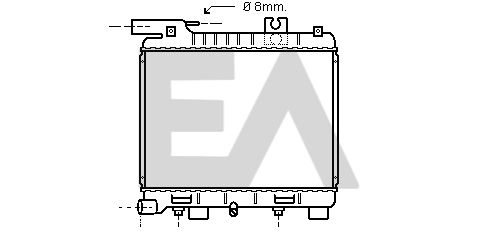 31R07023 EACLIMA Радиатор, охлаждение двигателя