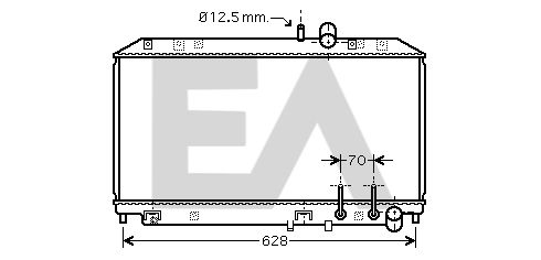 31R52075 EACLIMA Радиатор, охлаждение двигателя