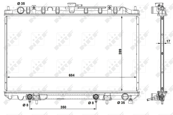 WG1722520 WILMINK GROUP Радиатор, охлаждение двигателя