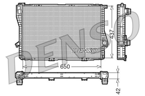 DRM05047 DENSO Радиатор, охлаждение двигателя