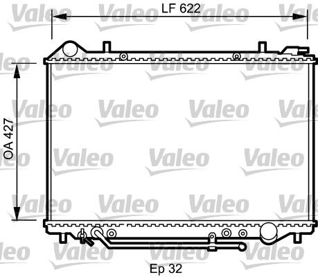 735095 VALEO Радиатор, охлаждение двигателя