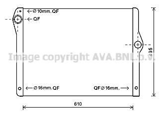 BW2430 AVA QUALITY COOLING Радиатор, охлаждение двигателя