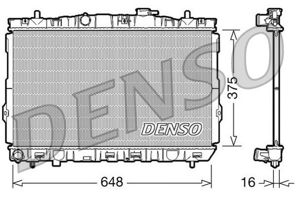 DRM41001 DENSO Радиатор, охлаждение двигателя