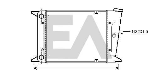 31R77008 EACLIMA Радиатор, охлаждение двигателя