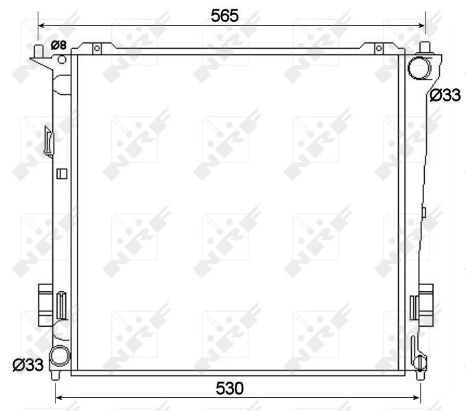 53109 NRF Радиатор, охлаждение двигателя