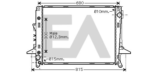 31R05050 EACLIMA Радиатор, охлаждение двигателя