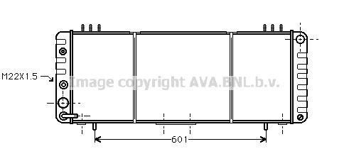 JE2013 AVA QUALITY COOLING Радиатор, охлаждение двигателя