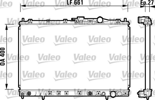 734141 VALEO Радиатор, охлаждение двигателя