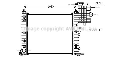 MSA2216 PRASCO Радиатор, охлаждение двигателя