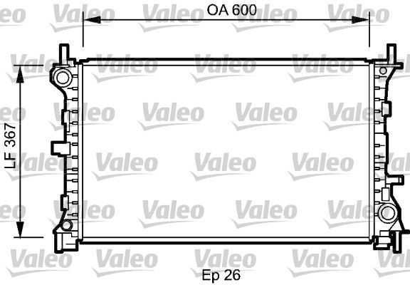 735046 VALEO Радиатор, охлаждение двигателя