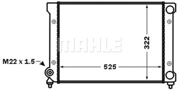 CR1532000S MAHLE Радиатор, охлаждение двигателя