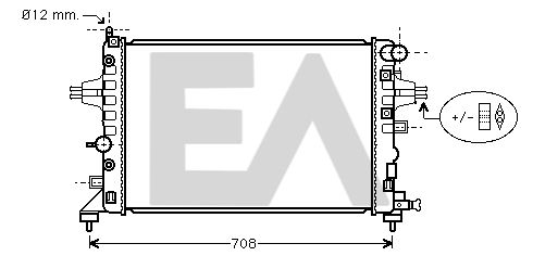 31R54199 EACLIMA Радиатор, охлаждение двигателя