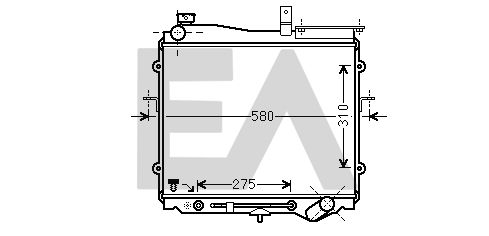 31R36007 EACLIMA Радиатор, охлаждение двигателя