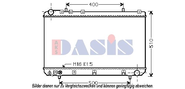 510099N AKS DASIS Радиатор, охлаждение двигателя