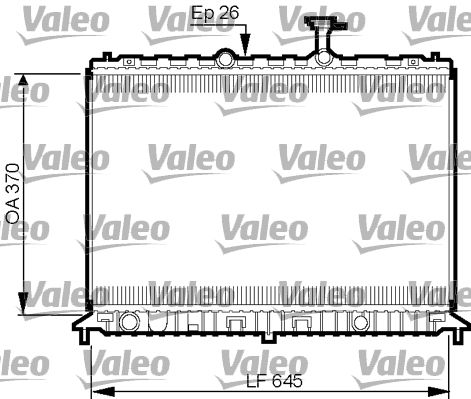 735501 VALEO Радиатор, охлаждение двигателя