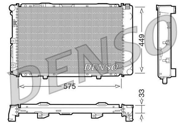 DRM17066 DENSO Радиатор, охлаждение двигателя