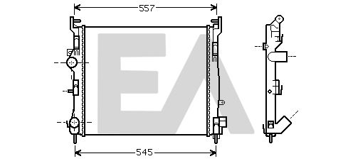 31R60142 EACLIMA Радиатор, охлаждение двигателя