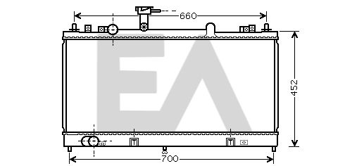 31R52065 EACLIMA Радиатор, охлаждение двигателя