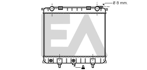 31R05031 EACLIMA Радиатор, охлаждение двигателя