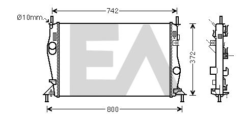 31R22138 EACLIMA Радиатор, охлаждение двигателя