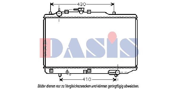 110068N AKS DASIS Радиатор, охлаждение двигателя