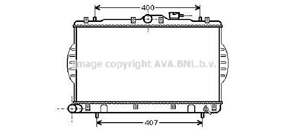 HYA2047 AVA QUALITY COOLING Радиатор, охлаждение двигателя