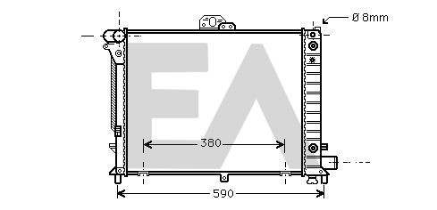 31R62018 EACLIMA Радиатор, охлаждение двигателя