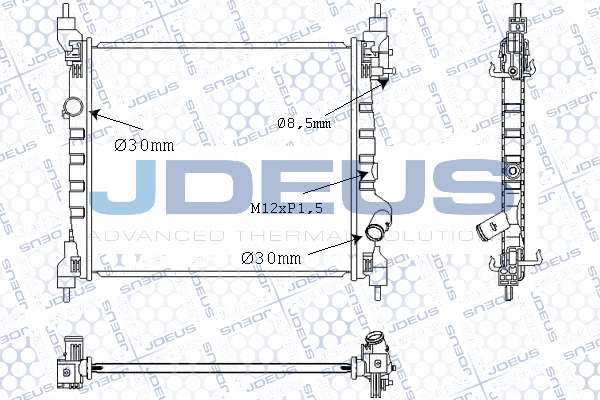 M0560140 JDEUS Радиатор, охлаждение двигателя