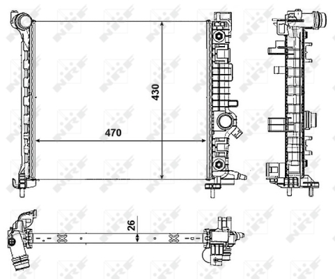 WG1721954 WILMINK GROUP Радиатор, охлаждение двигателя