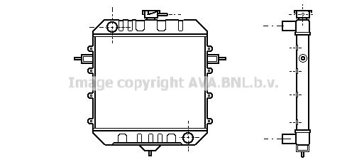 OL2033 AVA QUALITY COOLING Радиатор, охлаждение двигателя